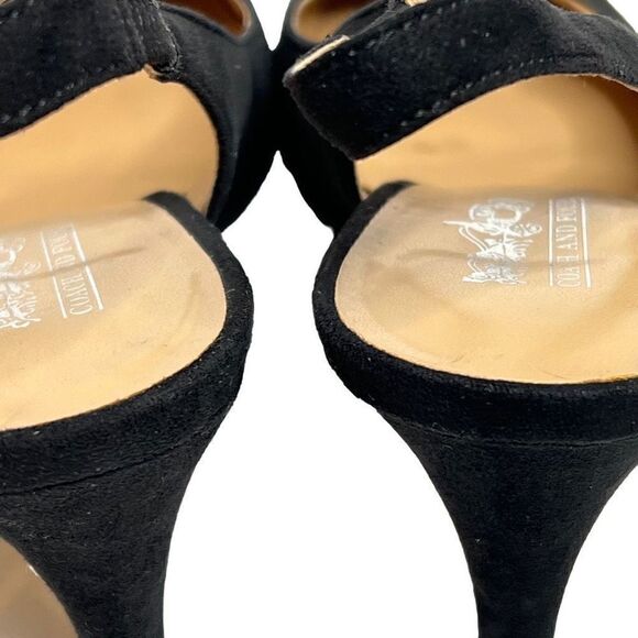 Coach and Four black Letti -CF sling back heels size 6.5 - Picture 5 of 16